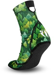 SportVerbindet Calcetines de voleibol de playa y fútbol de arena con suelas de Kevlar, duraderos y cómodos, verde, S