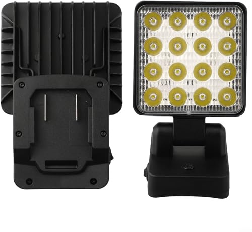 Luz de trabajo LED inalámbrica PARKSIDE X20V 18V, luces de inundación compactas, foco portátil de 15W, cabezal ajustable