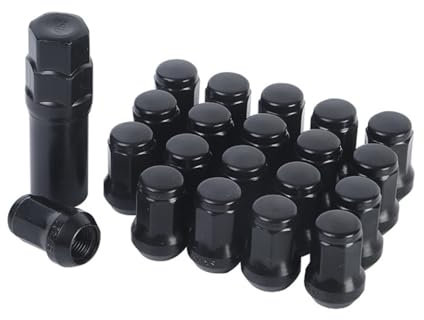 Yizhet Dadi Ruota M12 x 1,25, 20 Pezzi Dadi per Ruota Conico Collare, SW19 Sede Conica Cono 60°, HEX19 compatibile con Nissan, Subaru, Suzuki