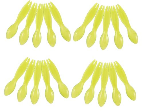 OUNONA Cuchara Cortadora de Kiwi Multiusos de Plástico, 20 Unidades, para Extraer Pulpa de Fruta y Pelar Kiwis en Casa o Restaurante