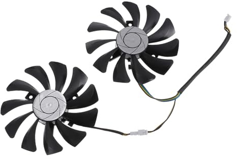 DOITOOL 1 paio Ventole Raffreddamento per Schede Grafiche Ventole Ricambio Accessori Video Cooler Essenziale per Performance e Raffreddamento