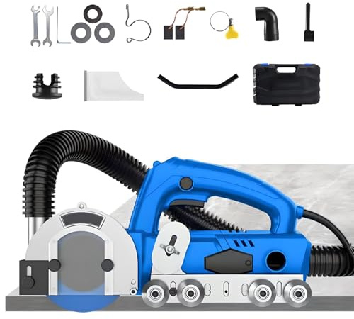 Máquina de Limpieza de Grietas en Baldosas Eléctrica Para el Hogar 1200W, Limpiador de Juntas de Baldosas Eléctrico 9000R/min con Juego de Herramientas Para la Limpieza de Grietas