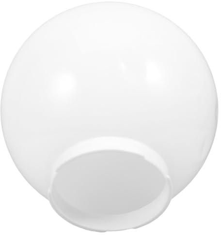 PAMINGONO Pantalla Resistente Lámpara de para Esférica Blanco Acrílico Cubierta de Reemplazo de Luces de Globo Distribución Uniforme de Luz para Jardín y Porche