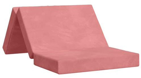 vidaXL Fällbar Soffbed 100 x 67 x 45 cm Rosa