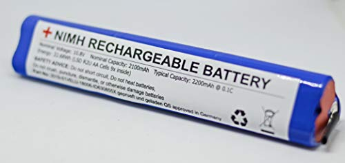 Premium Akkupack für Rolladen Velux 946933 NiMH AA 10,8 V / 2100mAh Ersatz Akku für Rolladen, Solarfenster
