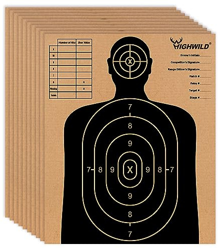 Highwild 13 X 16 Cardboard Targets for Shooting, Silhouette Paper Targets - Pack of 25
