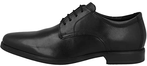 Clarks Men's Ronnie Walk Derbys, Black (Black Leather), 12 UK