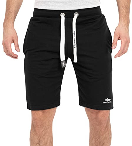 Finchman FM191 Herrshorts i bomull, bermudashorts, svart, M