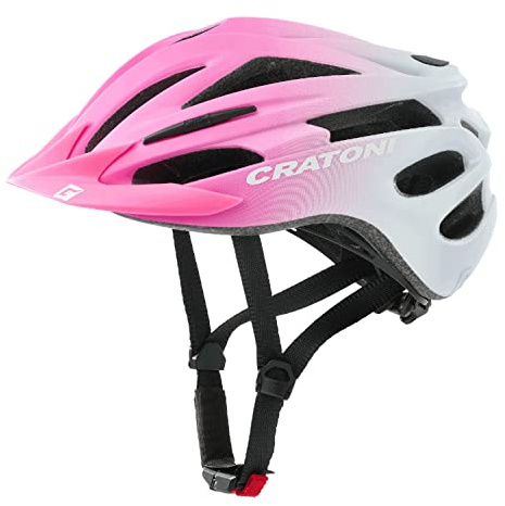 Cratoni Pacer Jr Casco Rosa/Blanco Mate S