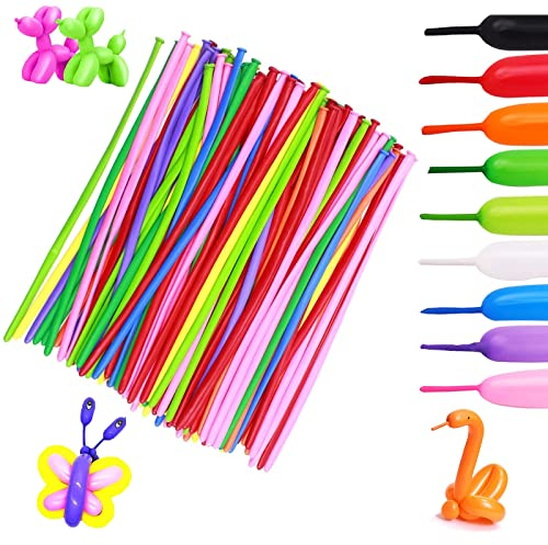 Modellierung Ballons 200 pcs Magic Modellierballons Luftballons Luftballons Bunt Magic Long Magic Balloons Für Feiern Geburtstage Veranstaltungen Dekoration Partys Hochzeiten