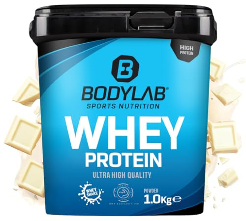 Bodylab24 Whey Protein Pulver, Weiße Schokolade, 1kg