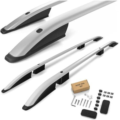 CHROMEMASTER | Barre da Tetto, Rail Tetto Compatibile con Toyota Proace Compact CORTO 2016+; Sono Utilizzate per il Montaggio di Portapacchi, Box da Tetto o Portabiciclette | Costruzione in Alluminio