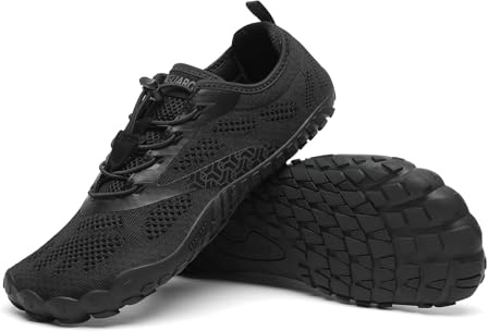 SAGUARO Unisex minimalistiska traillöparskor barfotaskor bred tå box – inomhus och utomhus
