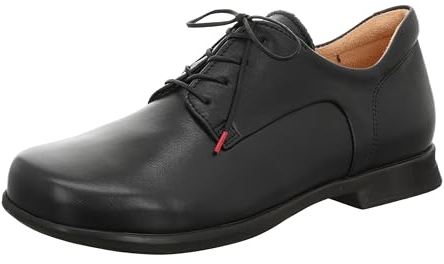 Think! Herren PENSA chromfrei gegerbte nachhaltige Halbschuhe, SCHWARZ 0000