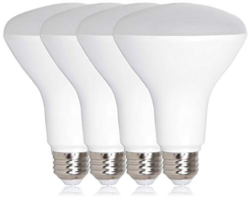 Maxxima LED 75 Watt Equivalent BR30 Indoor Recessed Floodlight Can Light Bulb - Flicker-Free Dimmable, 11 Watt 3000k Warm White Bulb, 950 Lumens - 4 Pack