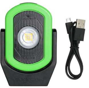 Maxxeon MXN00811 - Workstar 811 CYCLOPS Rechargeable Work Light, 6' Drop Test, IP64, 3 Hours, HiViz Green