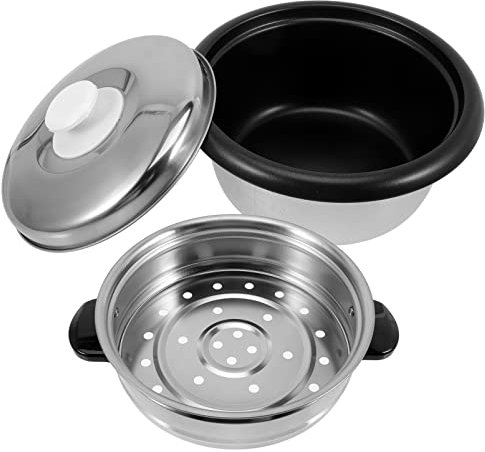 Cabilock 1 Satz Auskleidung Für Reiskocher Zubehör Für Reiskocher Gemüse-dämpfkorb Reiskocher Innentopf Aus Edelstahl Reistopf Chinesischer Dampfgarer Innerer Topf Plastik Knödel Elektrisch
