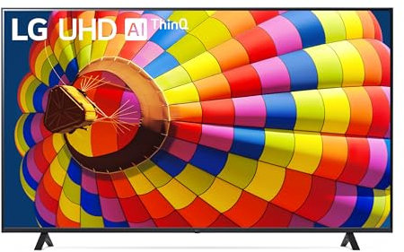 LG 75UT80006LA 75-Inch 4K UHD Smart TV, α5 AI Processor Gen7, Freeview Play and Amazon Alexa, 60Hz, Ashed Blue [Model 2024]