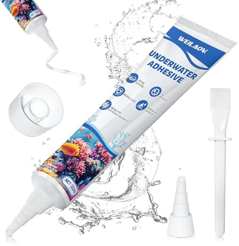 WEILAOKAcquario Colla, Silicone Sott'acqua, Multifunzione Impermeabile per Acquario, Terrario, 120ml
