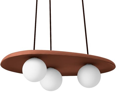 LEDVANCE DECOR Pendelleuchte Clay Nest aus Ton, mit nestförmigen Lampenkorpussen in Braun, 3-flammig, G9 Steckfassung, für moderne Beleuchtung in Innenräumen, Leuchtmittel nicht enthalten.