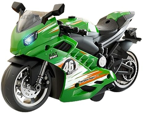 Générique Motorcycle sonore et léger - vélo Jouet Clignotant, bruits réalistes du Moteur | Petite Moto avec phares Brillants, véhicule de Conduite à Piles pour Les, Cadeau de Jeu pour Les Tout-p
