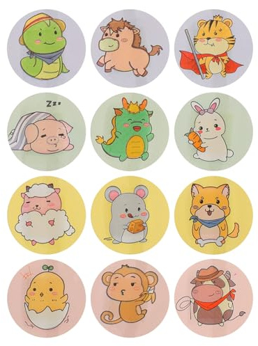 HEATSHAKING Vendajes Adhesivos Redondos 120 Piezas con Dibujos de Animales Material PE Transpirable y Resistente al Agua Protectores de Pequeñas Heridas para Niños para Camping