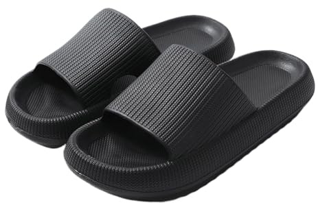 GHHZML Nuage Sliders Chaussons Cloud Sliders for femmes et hommes, moelleux, avec semelle épaisse, antidérapants imperméables, for salle de bain, piscine extérieur