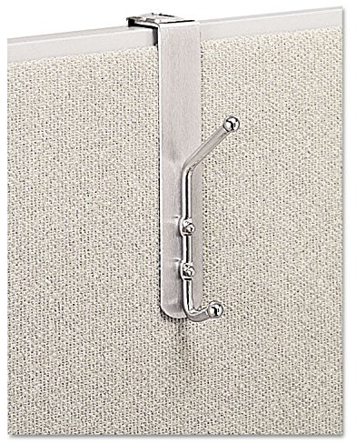 Safco Products 4167 Over-The-Panel Coat Hook (Qty. 1), Silver
