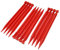ToCi 12 x Kunststoff Heringe 30 cm | Zeltheringe für Outdoor Camping Zelte Garten | weiche & sandige Böden | Zeltnägel in Rot