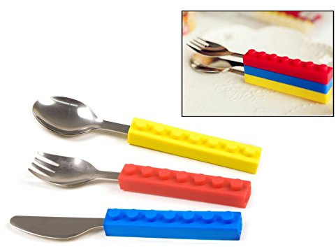 Itian 3 Stück Besteck aus Edelstahl für Kinder und Erwachsene,Campingbesteck,Platzsparendes Besteck