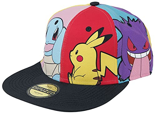 Nintendo Pokémon Charaktere Unisex Cap Multicolor one Size 100% Polyester Fan-Merch, Gaming, Pikachu