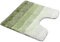 Velosso High-Density Soft Microfibre Striped Non-Slip Pedestal Mat 50 X 50 cms Bathroom Rug, Quick Dry Super Absorbent Shower Mat (Sage)