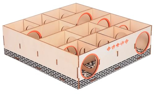 BUGUUYO Jouet labyrinthe en bois pour petits animaux de compagnie Tunnel d'activité interactif pour hamster santé et plaisir de jeu pour hamsters, rats et autres petits animaux