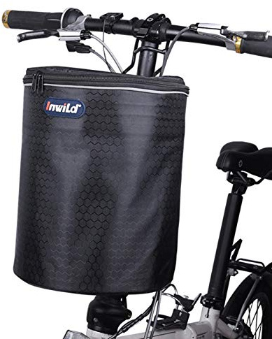 Samuliy Panier Vélo Pliant Étanche, Sac De Guidon De Vélo, Polyvalent Organisateur De Transport AV Ant De Scooter Réfléchissant, Panier De Rangement Pliable, Les Scooters, Les Draisiennes