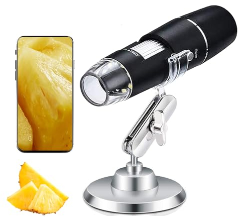 USB Digital Mikroskop - XRR Handheld 50-1000x WiFi Mikroskop, Vergrößerung Endoskop Kamera 8 LED Mini Videokamera für Android-Telefon,Windows 7/8/10 Mac Linux