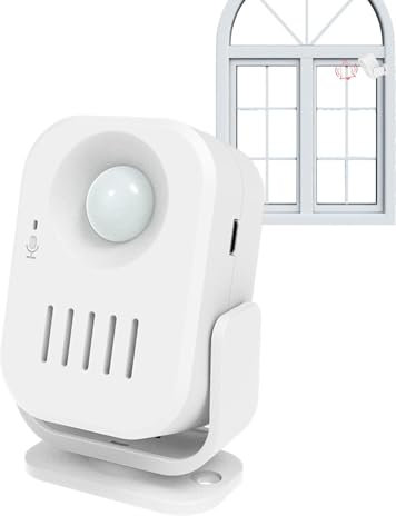 Huayeex Door Chime for Business When Entering, Business Door Entry Chime, Wireless Motion Sensor Detector Security Alarm Chime, Shop Store Home Front Door Entry Welcome Doorbell