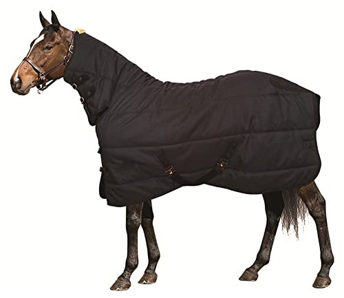 Vinterhästtäcke Flugtäcke för hästar 900D lättviktstäcke med fleecefoder Vattentätt hästregntäcke (storlek: 170cm(67in))