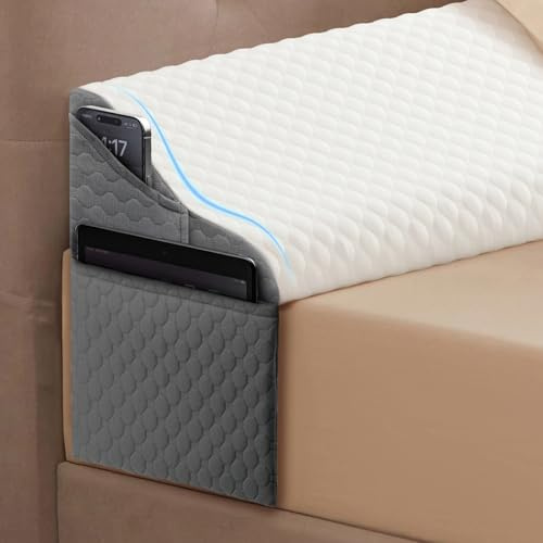 Simpledad Almohada de cuña tamaño Queen para Relleno de Espacio de Cama, Almohada de cuña para Espacio de cabecera (0-8 Pulgadas), Relleno ergonómico de cuña para Evitar Que se caigan Almohadas