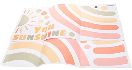 Holibanna Adesivo Murale Arcobaleno Resistente Decorazione Autoadesiva per Cameretta Soggiorno e Ufficio Tappezzeria Muro Creativa e Colorata per Accogliente