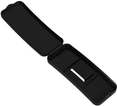 AKOOSY Custodia Rigida Portatile per Occhiali con Clip, Organizer Sottile in Plastica Resistente, Custodia Protettiva per Occhiali da Sole da Vista, per Viaggi e Uso Quotidiano