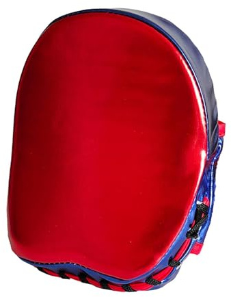 Wenoup Boxing Pad Almohadilla Curva PU Microfibra Guante Entrenamiento Protección Mano Adecuado para Taekwondo Muay Thai Kickboxing Boxeo, Rojo
