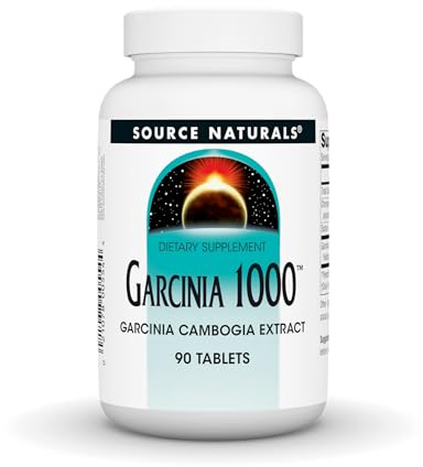 Source Naturals Garcinia Cambogia Extract, 1,000 MG- 90 Tablets