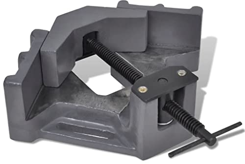 vidaXL Winkelschraubstock Handbetrieben Schraubstock Winkelspanner 115 mm