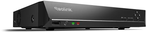 REOLINK 16CH Network Video Recorder for Home Security Camera System,Only Work with 16MP/12MP/4K/8MP/5MP/4MP The Same Brand PoE IP Cam,24/7 Recording to Pre-Installed 4TB Hard Drive,RLN16-410