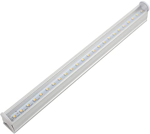 Vetrineinrete® Sottopensile led smd trasparente plafoniera neon tubo 30 50 60 90 120 cm luce calda 3000k reglette per soffitto mensole ripiani (60cm 12w) P25