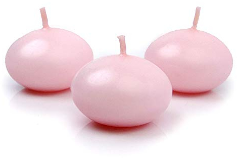 Schwimmkerzen 50 Stk Ø 40 mm Schwimmkerze Kerzen (Hellrosa)