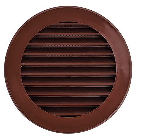 Steinberg14 Brunt 100 mm ventilationsgaller, frånluftsgaller, insektsskydd, rund fläns, plast