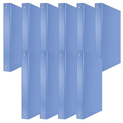 DONAU 3737001PL-10 Ringbuch Blau | 4-O-Ring-Mechanik 30mm DIN A4 Ringordner Pappe/Kunststoff | Aus 1,9 mm dickem Karton mit öko PP 100µ | 10er Packung