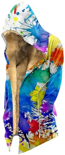 Bomber Jacket, Herren Farbe Gedruckt Samt Verdickt Lange Jacke Casual Große Größe Reißverschluss Rain Jacket Men Vest Reflektierende Sicherheitsweste Winter Luxury Schmuddelwetter (4XL, Weiß)
