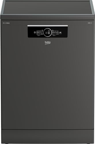 Beko CornerIntense™ BDFN36560WCFG Wifi Connected Standard Dishwasher - Graphite - A Rated